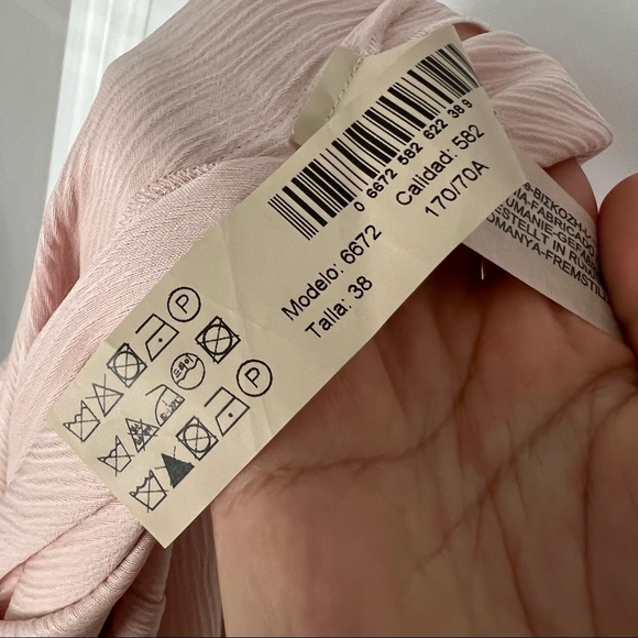 NWT Massimo Dutti Ballerina Pink Jumpsuit size 6 - Picture 7 of 10